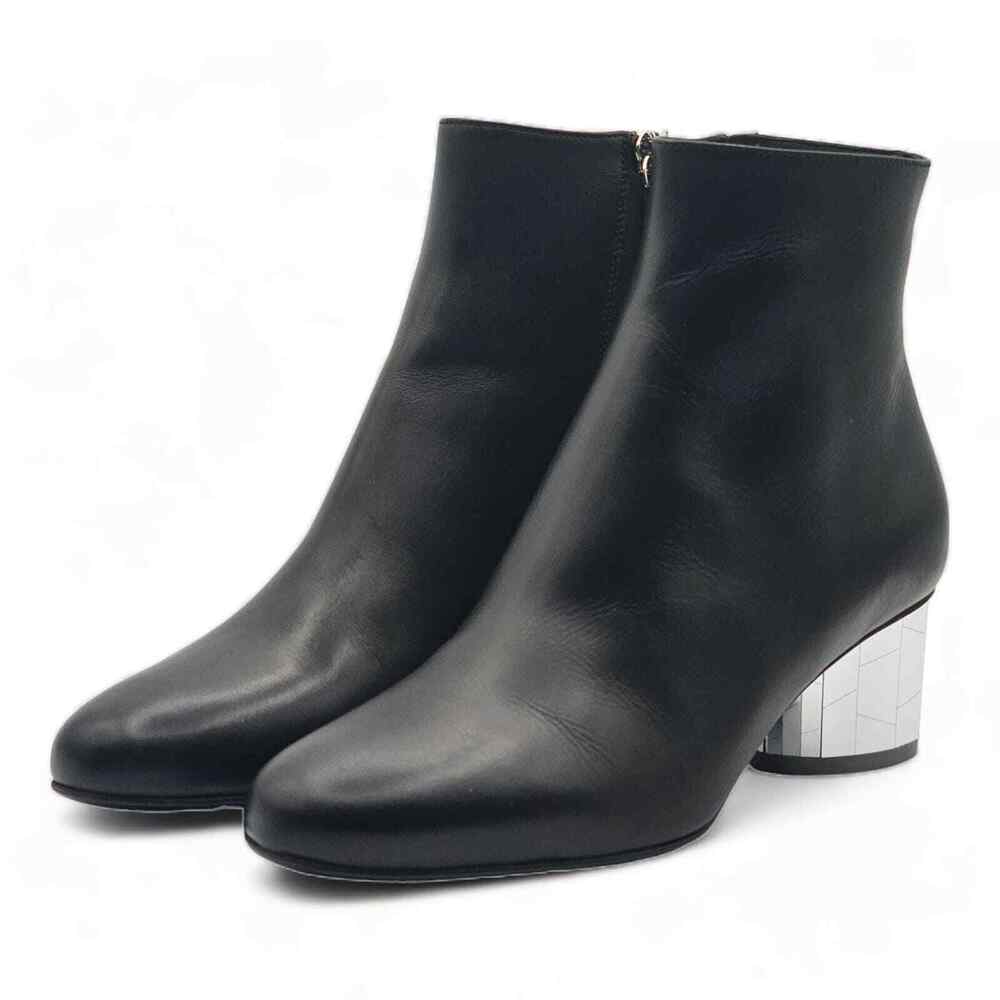 Salvatore Ferragamo Florrie Booties - Leather - Black -  $995 - Picture 2 of 6